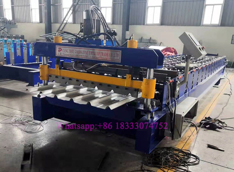 Philippines 1000 Type Colored Coated Metal Steel Ribtype Roofing Sheet Forming Machine.jpg